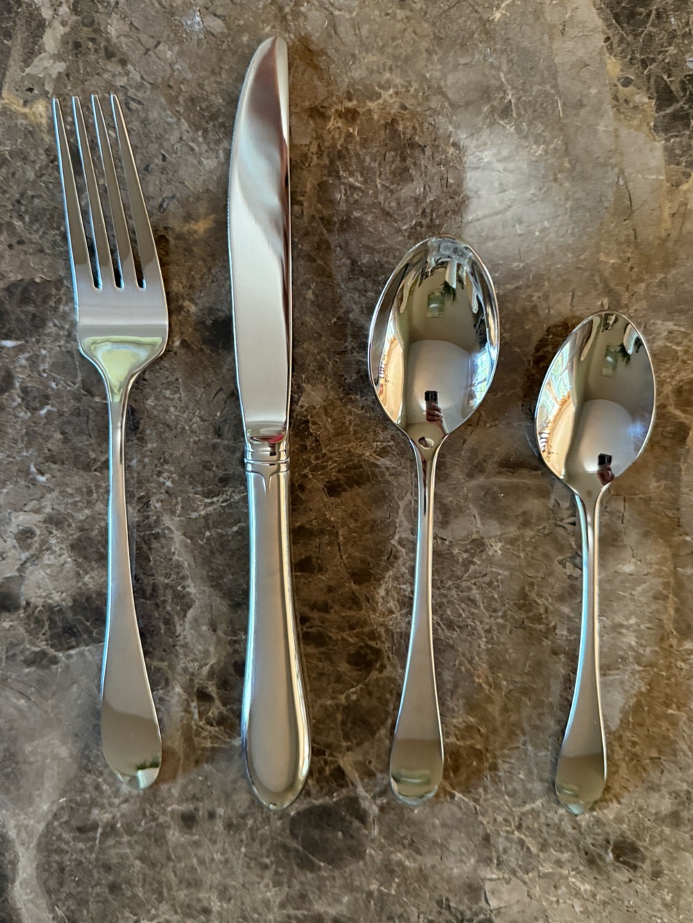GORHAM Meredith Stainless Flatware Place Setting, NWOB, Set of 8